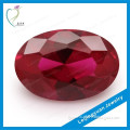 Oval HPHT synthetic ruby rough stone for best price per carat